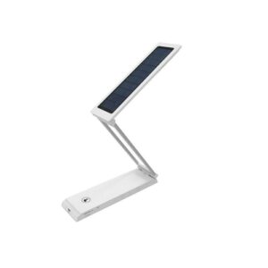 Faltbare LED-Schreibtischlampe mit Solar-Panel & USB-Aufladung – 3 Helligkeitsstufen